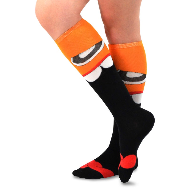 TeeHee Socks TeeHee Novelty Cotton Knee High Fun Socks for Women and Junior 3-Pair Halloween (Monster-C) - Image 3